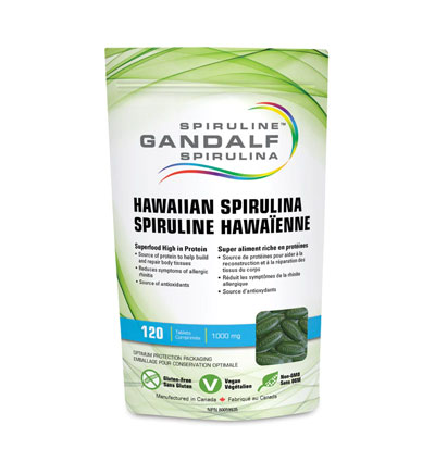 Comprimidos de espirulina hawaiana 120  - 1000 mg